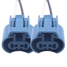 2PCS 9005 HB3 H10 9145 Fog Light Female Connector Adapter Wire Pigtail Plug