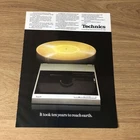 GRAM200 MAGAZINE ADVERT 11X8 TECHNICS SL10 TURNTABLE