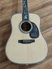 Custom Martin D-100 Deluxe Reissue Natural Acoustic Guitar Solid Wood 20 Fret