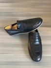 hogan men’s loafers penny dress shoes black leather SZ US 9.5 EU 42.5 Made italy — photo 2
