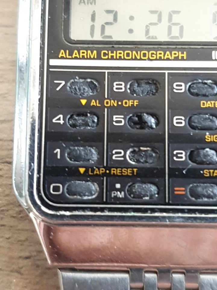 ANCIENNE MONTRE CASIO  CA 505 CALCULATRICE MODULE - Photo 2/4