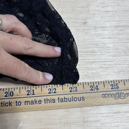Vtg Sheer Top Black Lace Witchy Fairy Goth Whimsigoth M Y2K Bell Sleeves - Picture 8 of 10