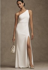 New BHLDN Hallie One-Shoulder Stretch Crepe Maxi Gown 3X