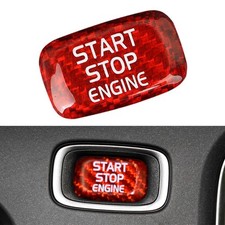 Red Carbon Engine Start Stop Button Sticker Fit Volvo V40 V60 S60l S60 Xc60 S80l Red Carbon Engine Start Stop Button Sticker Fit Volvo V40 V60 S60l S60 Xc60 S80l