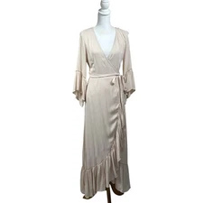 Baltic Born wrap maxi dress, blush pink, small, NWT, romantic, ethereal, soft