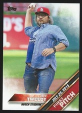2016 Topps Jeff Tweedy First Pitch #6 Baseball Card STL Cardinals Musician Wilco