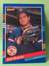 1991 Donruss - Rob Murphy #250 - 3 Yellow Stripes on Right Border - Red Sox