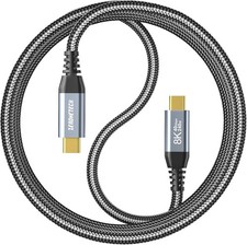 40Gbps USB C for Thunderbolt 4 Cable 3.3FT, USB C Monitor Cable 8K 60Hz/Dual...