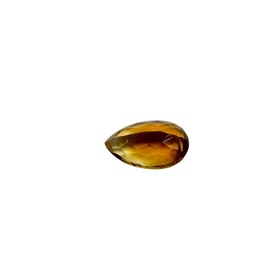 Natural Citrine 7.27 Carat Golden Color Loose Stone Pear shape  - Image 4 of 4