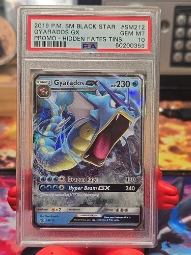 Pokemon SM Hidden Fates Gyarados GX 16/68 Ultra Rare Holo Foil PSA 10 GEM MINT