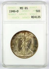 Photo of a 1946-D Walking Liberty Half Dollar from an eBay sale