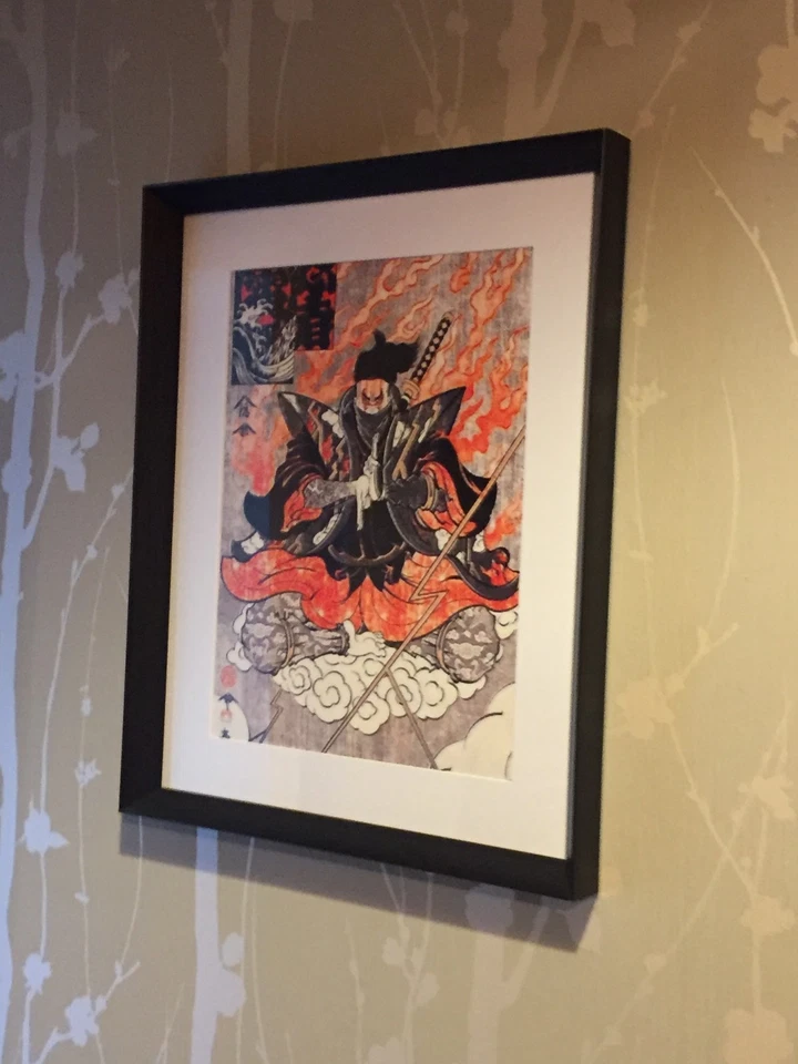 estampe japonaise Ninja invocation -japon-asie-asiatique-chine-loft-décoratif - Photo 4/4