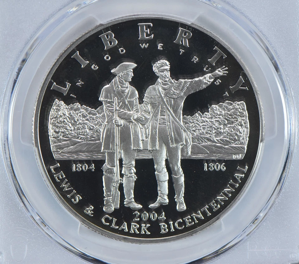 2004-P Lewis & Clark Commemorative Dollar PR69 DCAM PCGS Blue Label *4549 - Image 3 of 4