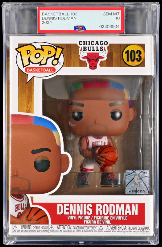 2024 Funko Pop DENNIS RODMAN 103 Hardwood Classic Basketball PSA 10