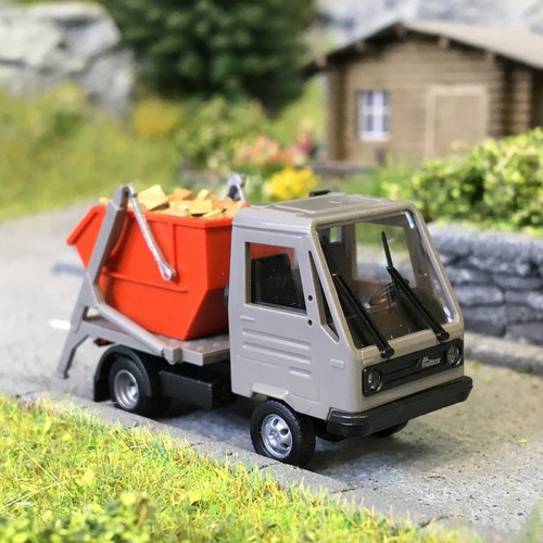 Multicar M26, avec chargeur à benne et grumes - BUSCH 42237- HO 1/87 | Zustand: Neuf
