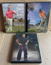 Instructional Golf Game Improvement DVDs Lot of 3 See Description