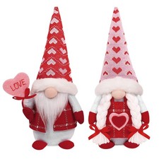 Valentines Day Gnomes Plush Decor, Valentines Day Decorationes 2Pack Mr  Mrs Va