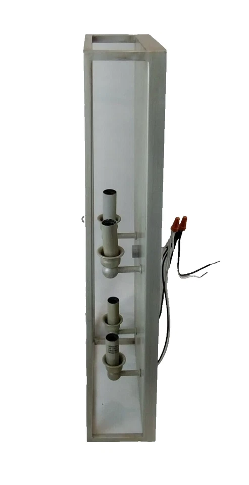 Aplique de pared Zlite con caballete de 4 luces diseño cónico bombillas de candelabro de metal plateado Foto 3 de 4