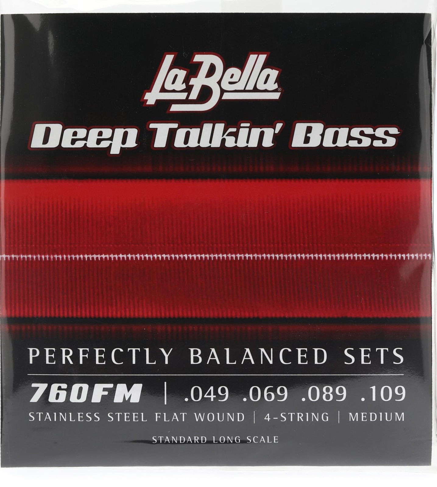Басовые струны La Bella 760FM Deep Talkin Bass с плоской обмоткой - Средние
