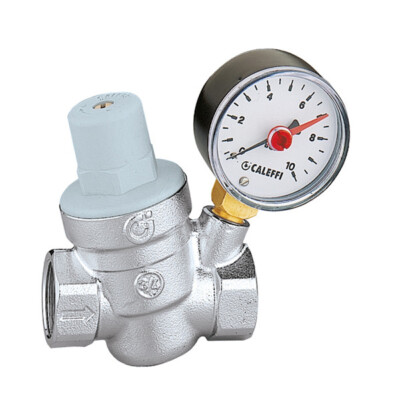 Caleffi 533241 1/2'' geneigtes Druckminderventil & Manometer