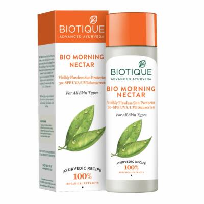 Biotique Bio Morning Nectar Sunscreen Ultra Soothing Face Lotion, SPF 30+, 120ml