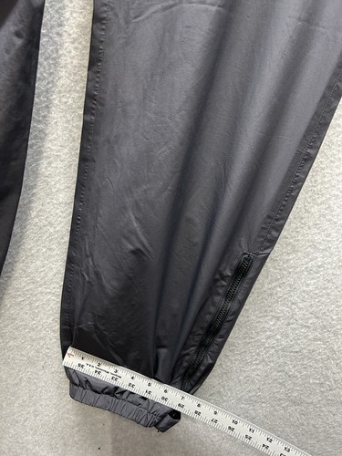 LL Bean Pants Mens Size Large TALL Black Stowaway Rain Nylon Goretex 90s - Picture 7 of 14