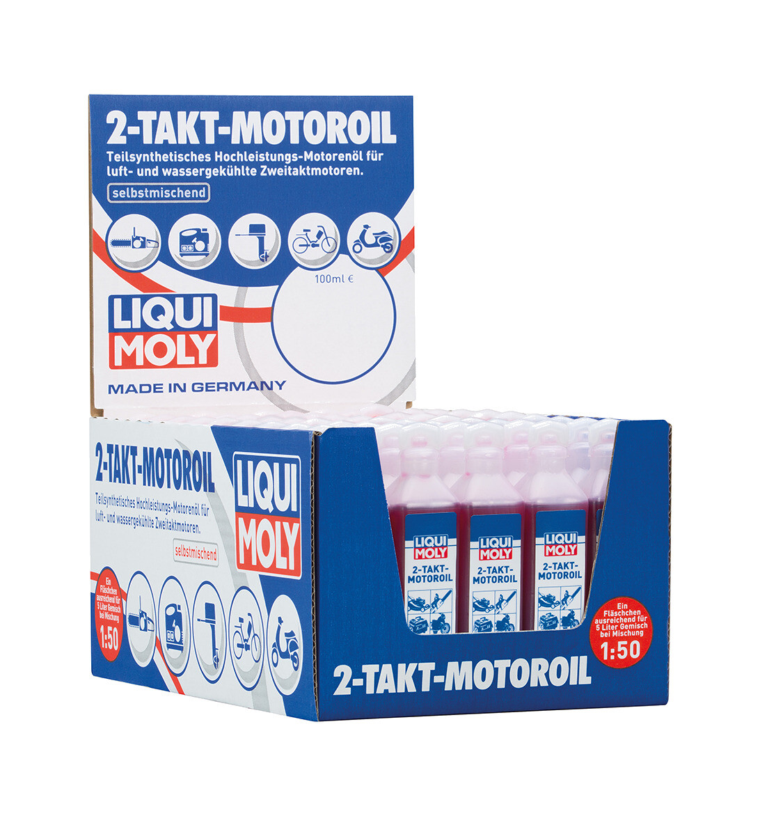 LIQUIMOLY Tubo de aceite de mezcla semi-sintético 2T 100ml 1029