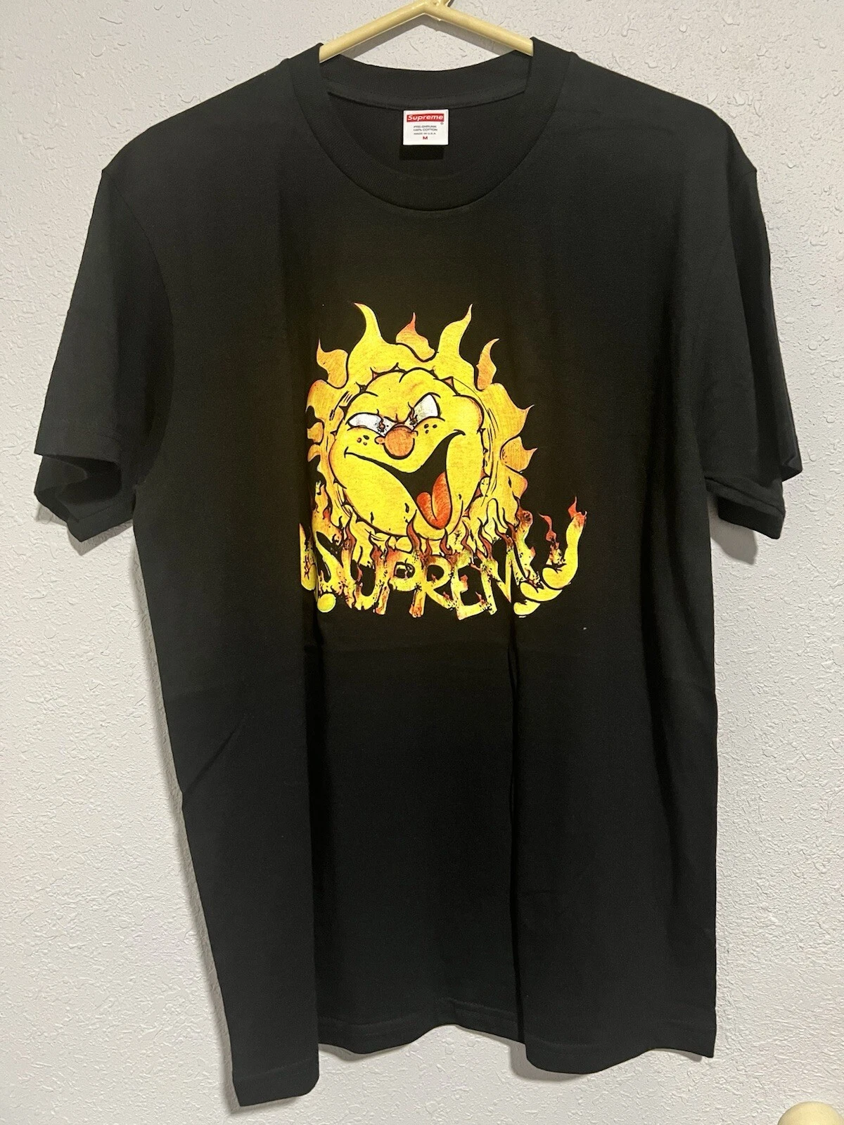 Tee shirt noir Supreme Sun taille M