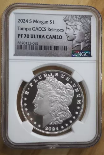 2024-S Morgan Dollar - NGC PF 70 ULTRA CAMEO - Tampa GACCS Releases - FREE SHIP!