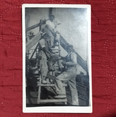 Lot X17 photos Jewish Family Judaica Palestine 1930s 1940s Construction workers - Picture 6 of 13