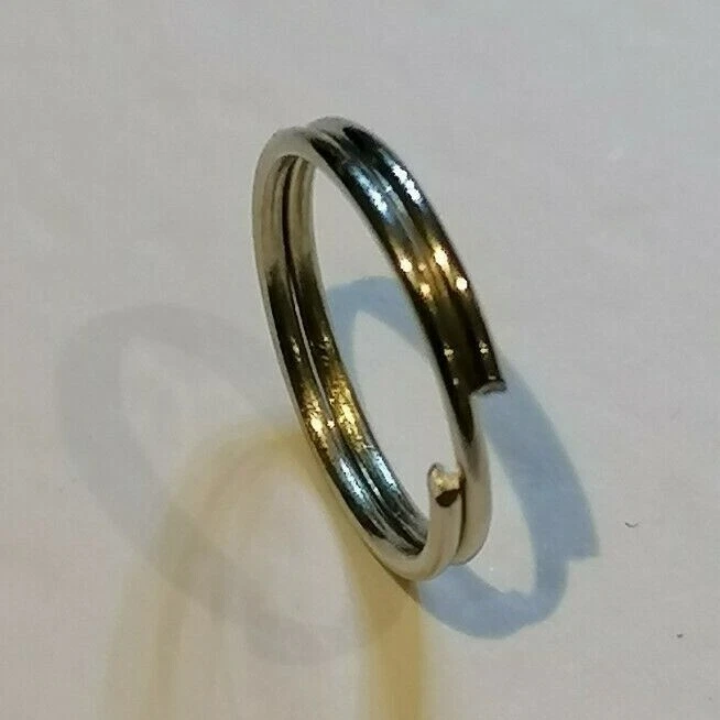 PLATINUM DOUBLE JUMP RINGS or SPLIT RINGS 4mm 5mm 6mm 7mm 8mm 10mm - UK SELLER