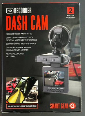 SMARTGEAR STG-6256MX 2.5  HD RECORDING DASH CAM CAMERA BRAND NEW SEALED IN BOX
