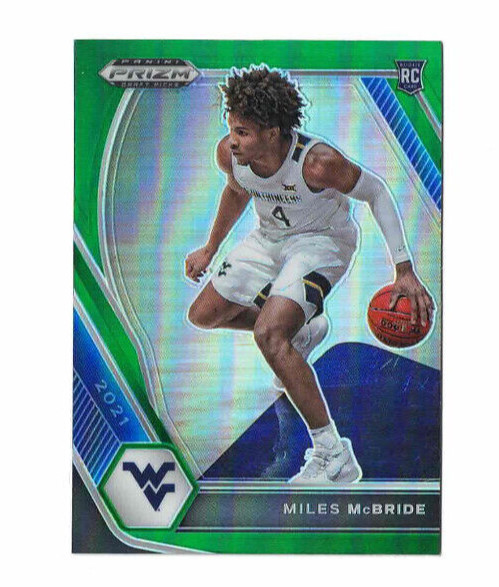 2021 Panini Prizm Draft Picks Basketball Green #32 Miles McBride Rookie RC