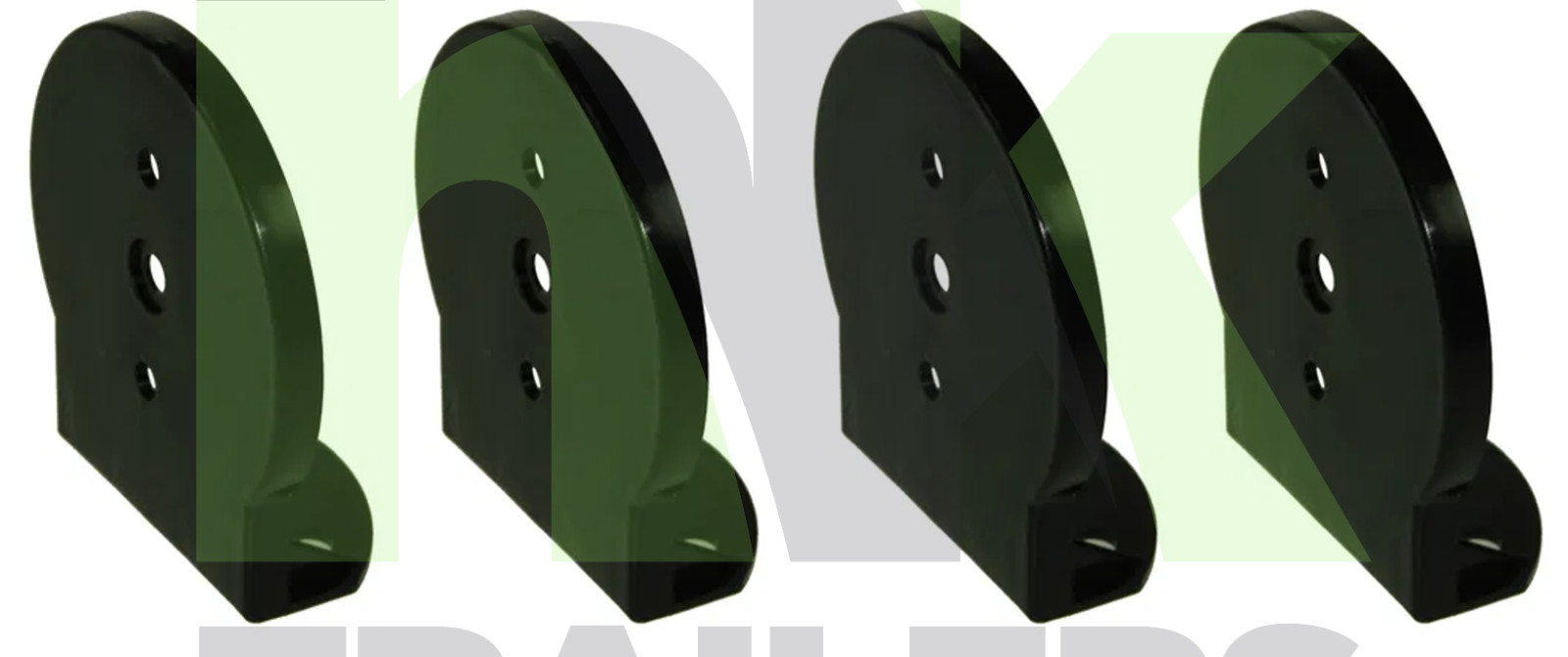 4 x 60mm Round Reflector Bracket for Trailers, Trucks, Maypole, Round, Bracket