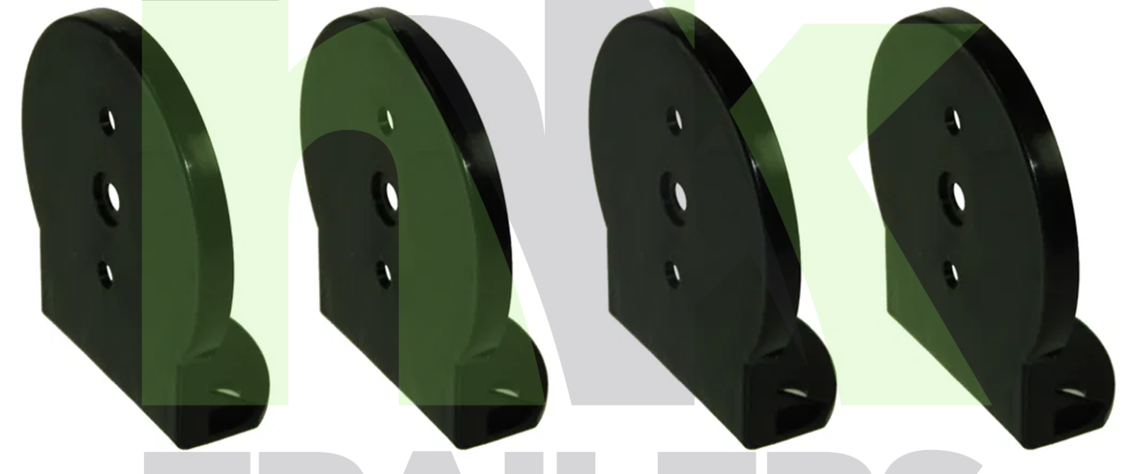 4 x 60mm Round Reflector Bracket for Trailers, Trucks, Maypole, Round, Bracket