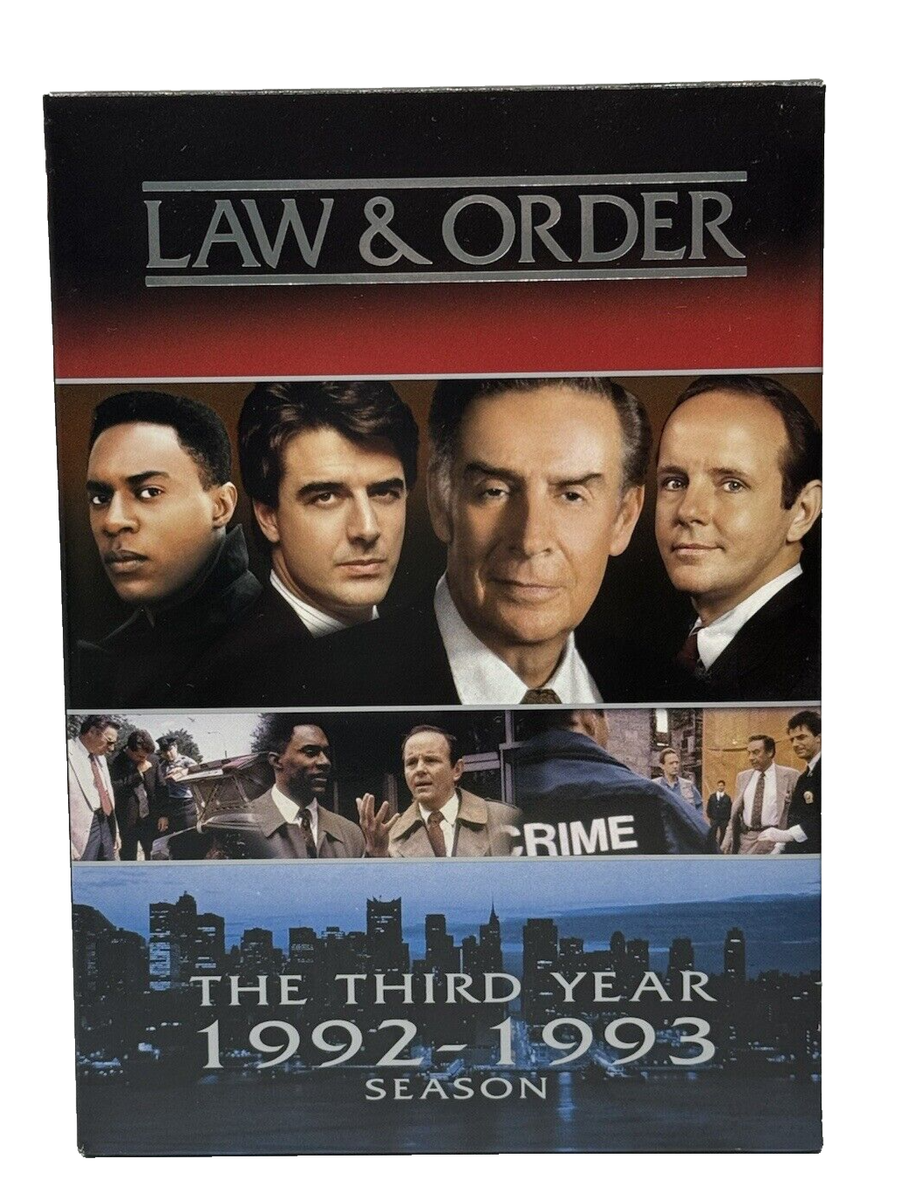 Law Order: THE THIRD YEAR 1992 1993 DVD 2005 Disc