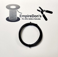 16 AWG Blk Mil-Spec Wire, M16878/5 (PTFE) Stranded Silver Plated Copper, 10 ft