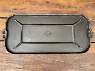 Griswold s Erie Diamond Logo #9 Cast Iron Rectangle Griddle