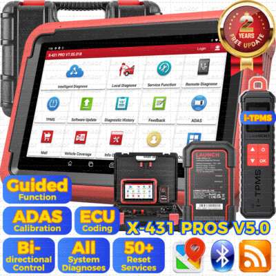 Launch X-431 PROS V5.0 Diagnostic Tool Diagnose TPMS Supports CANFD and DOIP