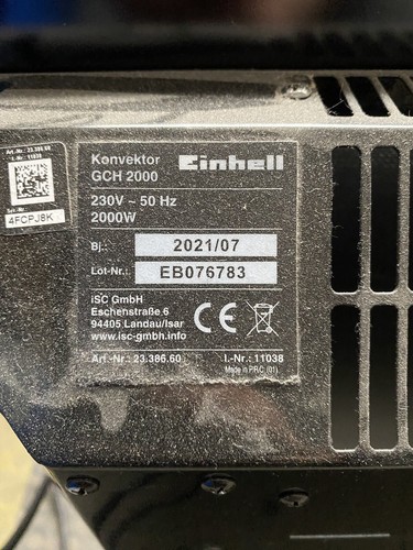 elektroheizung mit vernbedienung voll funktionsfähig - Bild 2 von 5