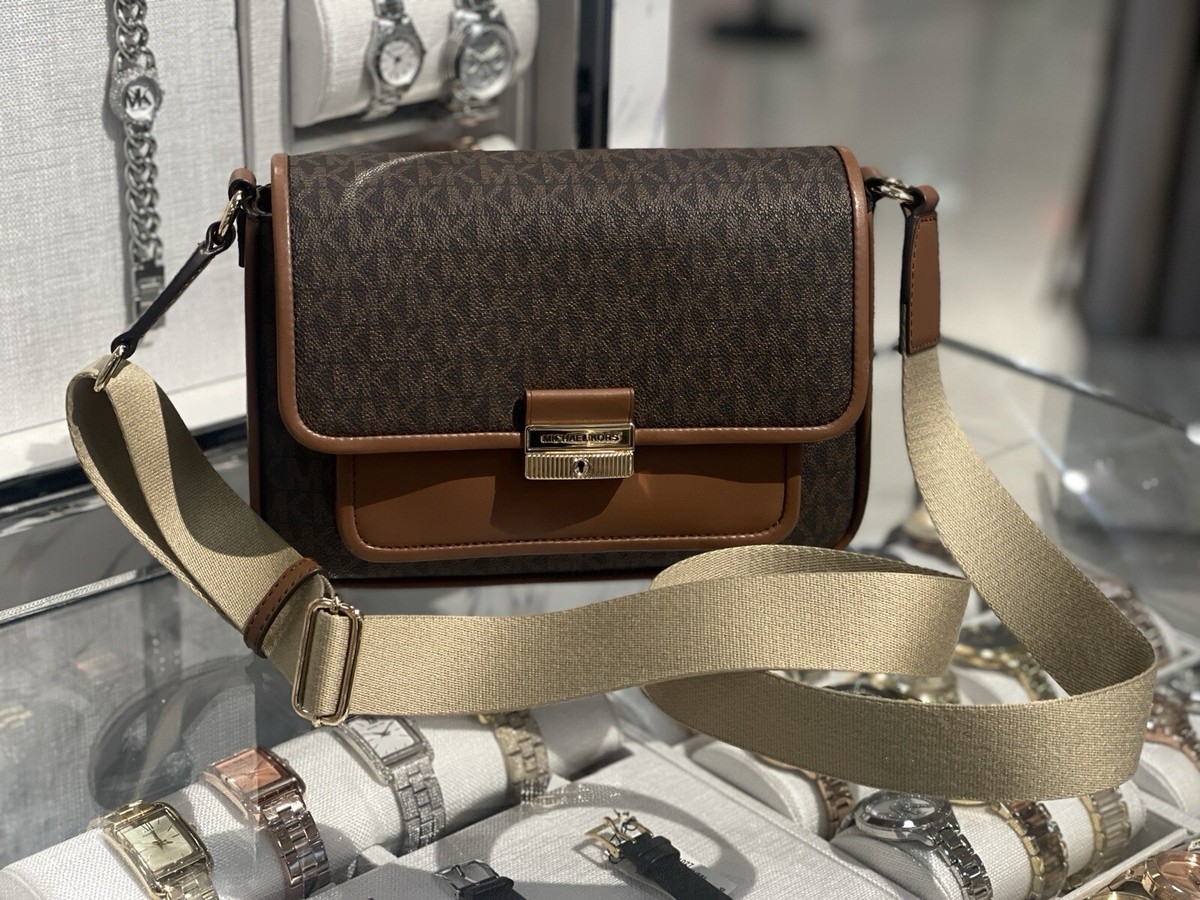 Messenger Tasche Michael Kors Tasche Logo Muster Jet Set Maik Kors