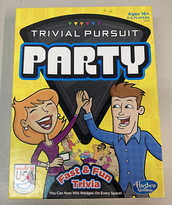 Trivial Pursuit Party Game Hasbro Family Fun Complete