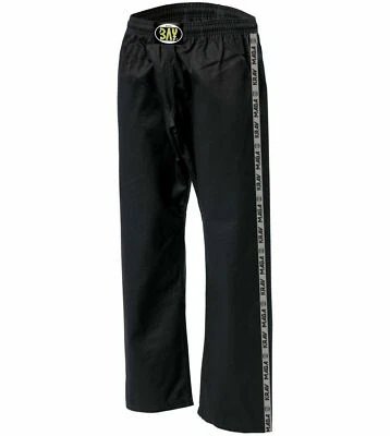 BAY® KRAV MAGA Hose Stripes Trainingshose schwarz Baumwolle lang BW Training SV - Bild 1 von 3