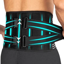 Adjustable Lower Back Brace Lumbar Support Waist Belt for Men Women Pain Relief