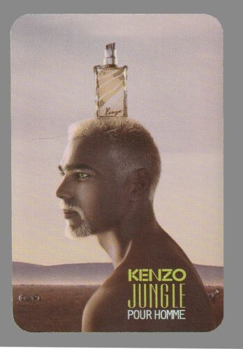 Carte publicitaire - advertising card -Jungle pour Homme by Kenzo recto verso - Afbeelding 1 van 2
