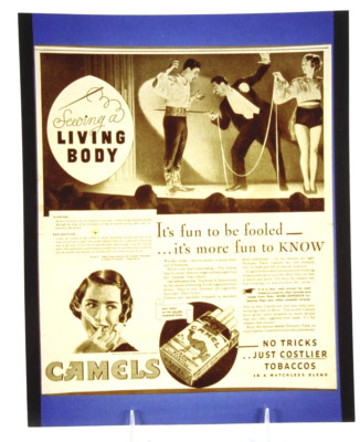 Photograph Reprint Vintage Rare Camel Cigarette Ad - Tobacco Exec Estate