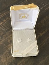 Disney Parks Sterling Silver Mickey Mouse Cubic Zirconia Stud Earrings