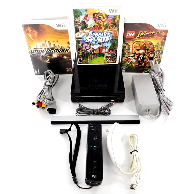 Nintendo Wii 512MB Black Console for sale online eBay