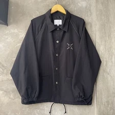 Vintage 90s 3rd Rail Skateboard Coach Jacket Black Logo Embroiderd Windbreaker