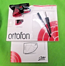 DUAL 1229 CARTRIDGE NEW GENUINE ORTOFON 2M Red ON  NEW SLED AND ALL  ACCESSORIES